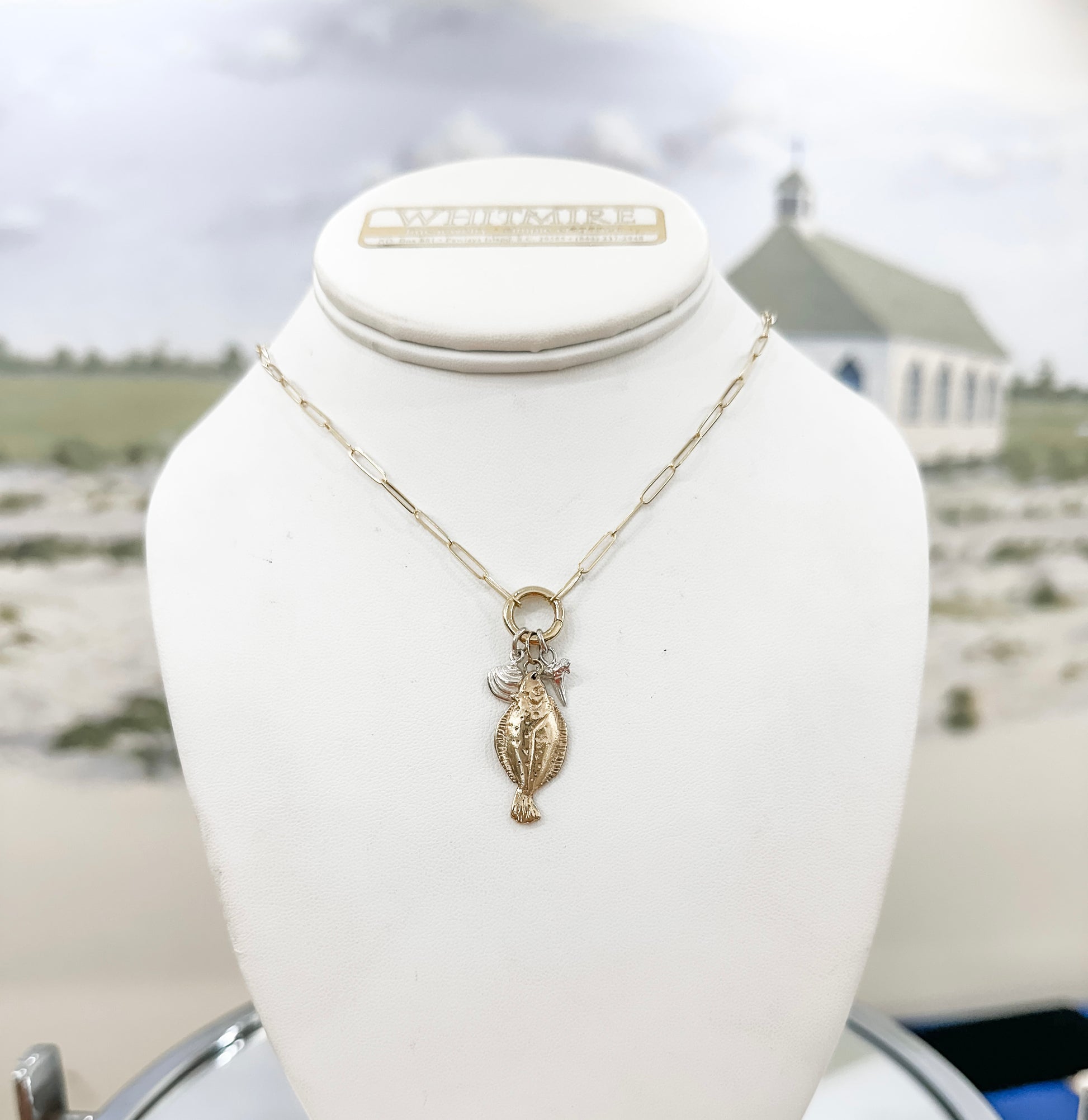 14kt Charm Paperclip Chain