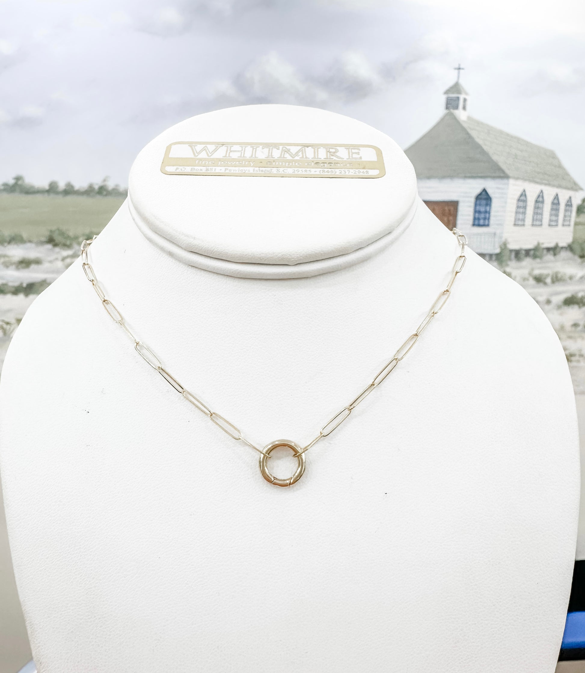 14kt Charm Paperclip Chain