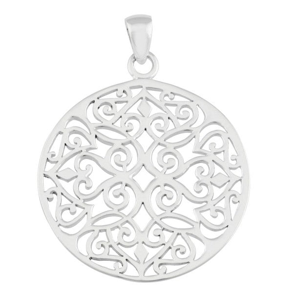 Original Round Scroll Pendant