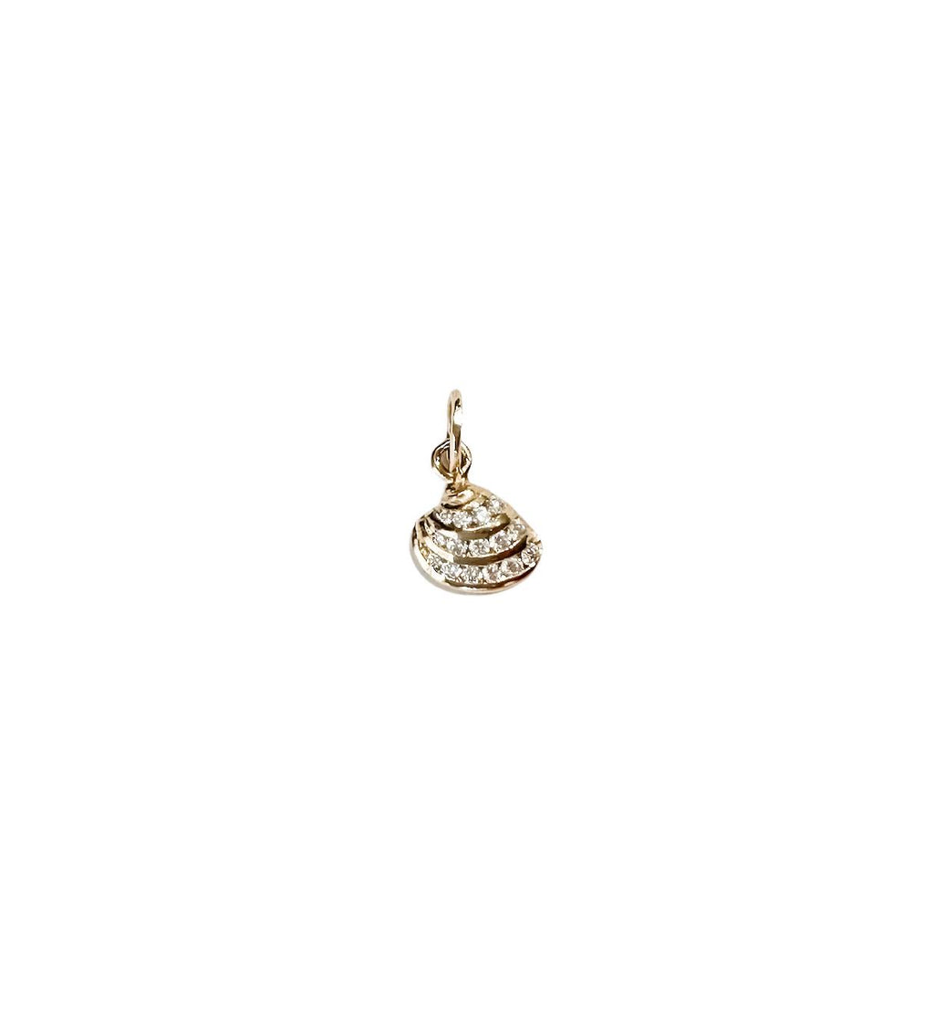 Imperial Venus Diamond Pawleys Island Shell - 14k Yellow Gold
