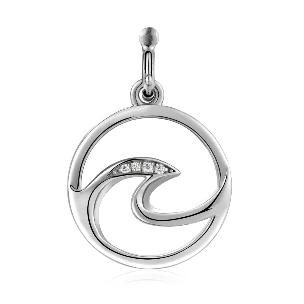 Charm Wave - Sterling Silver