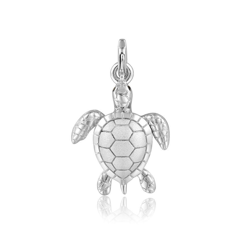 Turtle Charm - Sterling Silver