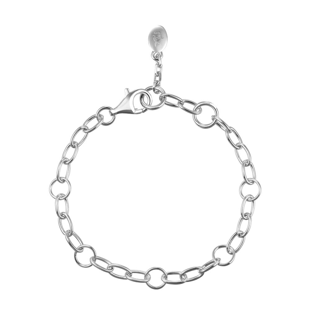 Station Link Bracelet - Sterling Silver