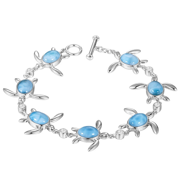Honu Turtle Bracelet - Sterling Silver