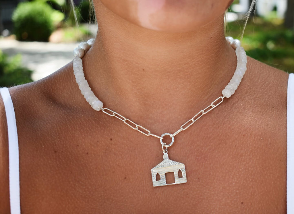 Pawleys Island Chapel Charm - Sterling Silver