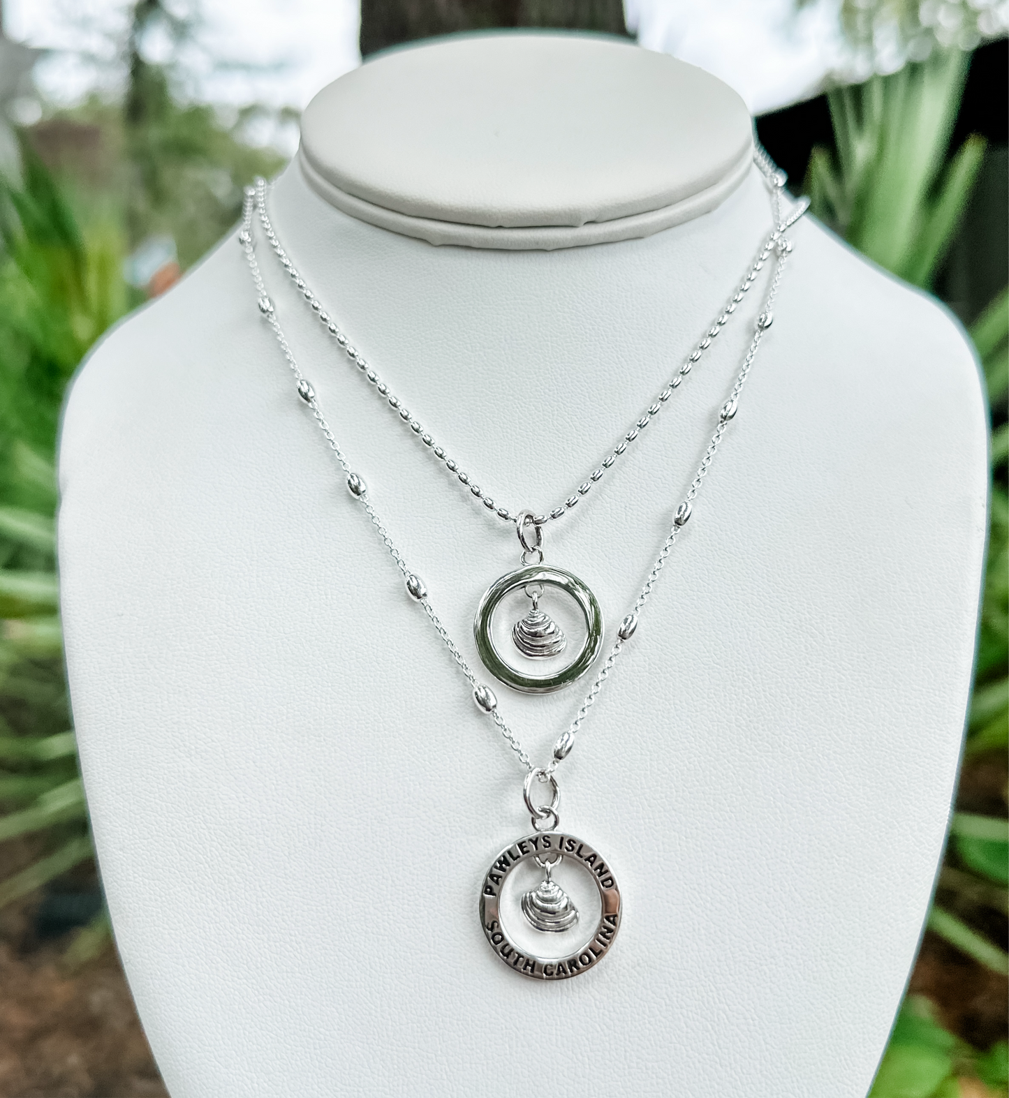 Loyal's Halo Pawleys Island Shell Pendant in Silver