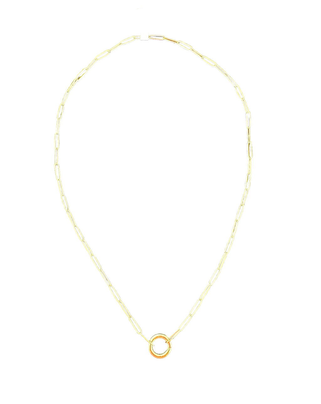 14kt Charm Paperclip Chain