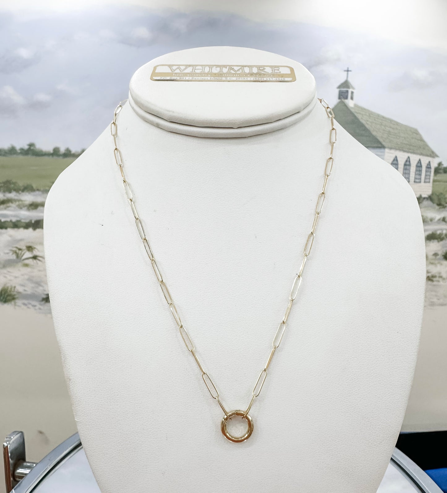 14kt Charm Paperclip Chain