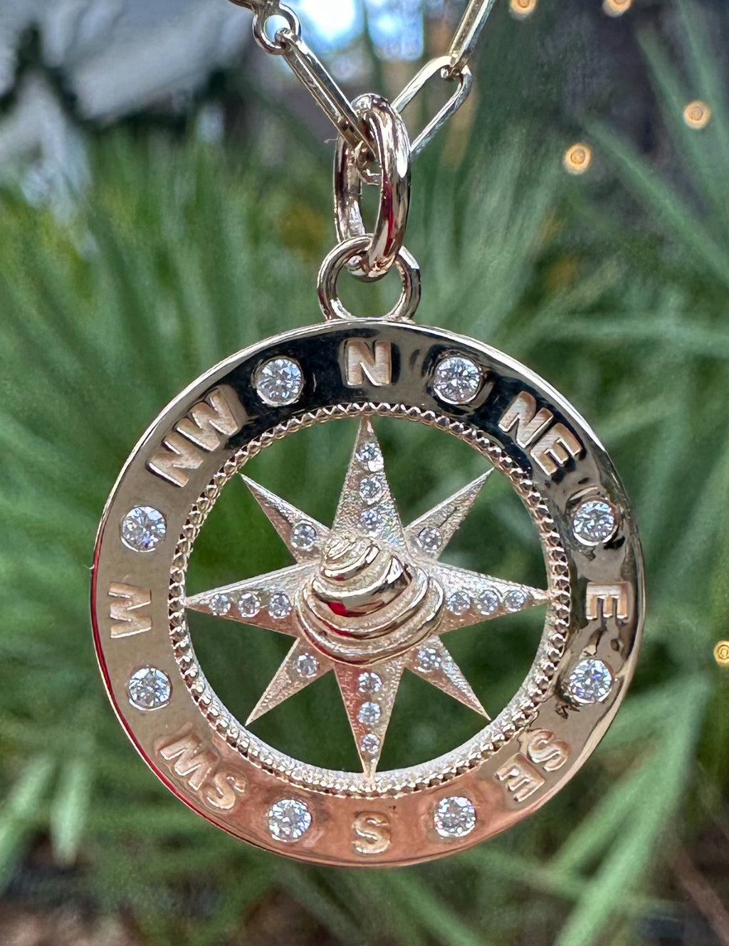 Pawleys Island Compass - Sterling Silver