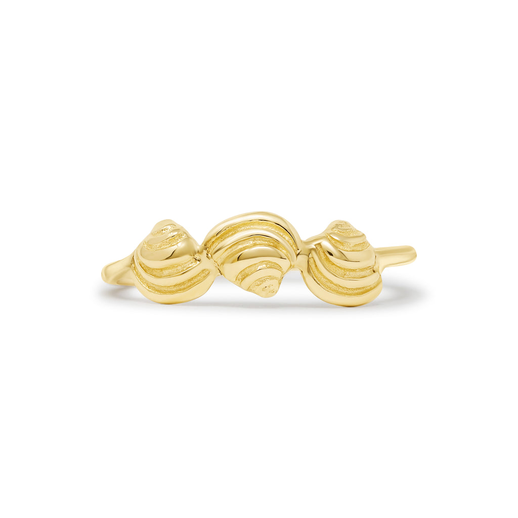 Pawleys Island Shell Ring - Three 14k XXS PI