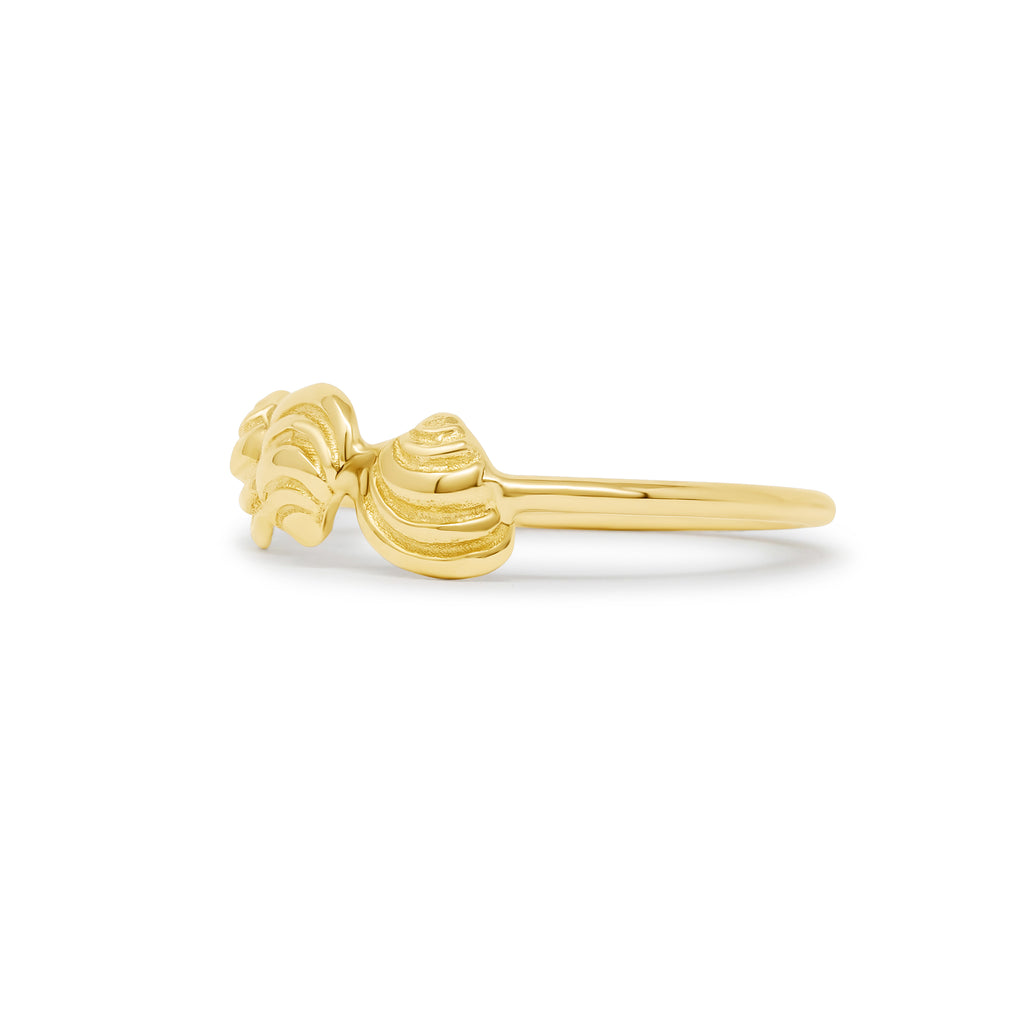 Pawleys Island Shell Ring - Three 14k XXS PI