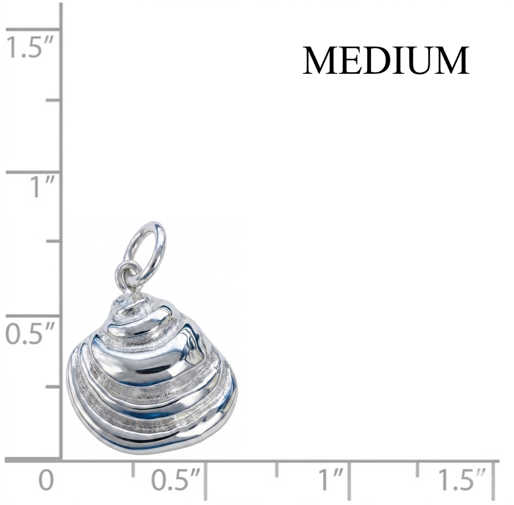 Pawleys Island Shell Charm - Sterling or 14k