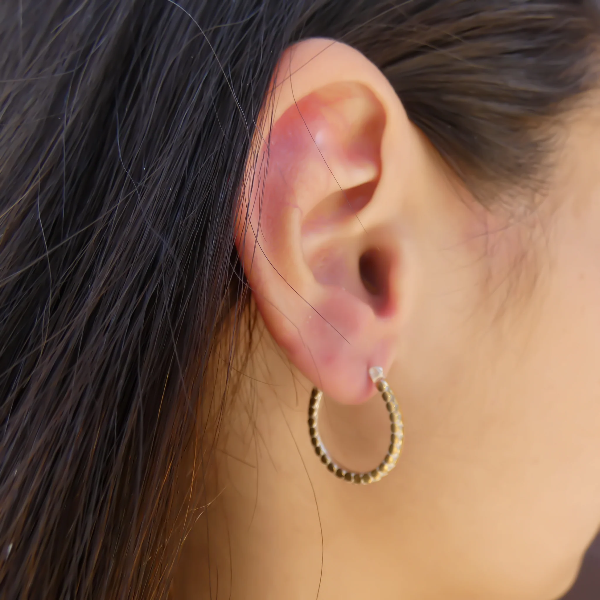 Horseshoe Earrings - Sterling Silver and 18k Gold Vermeil