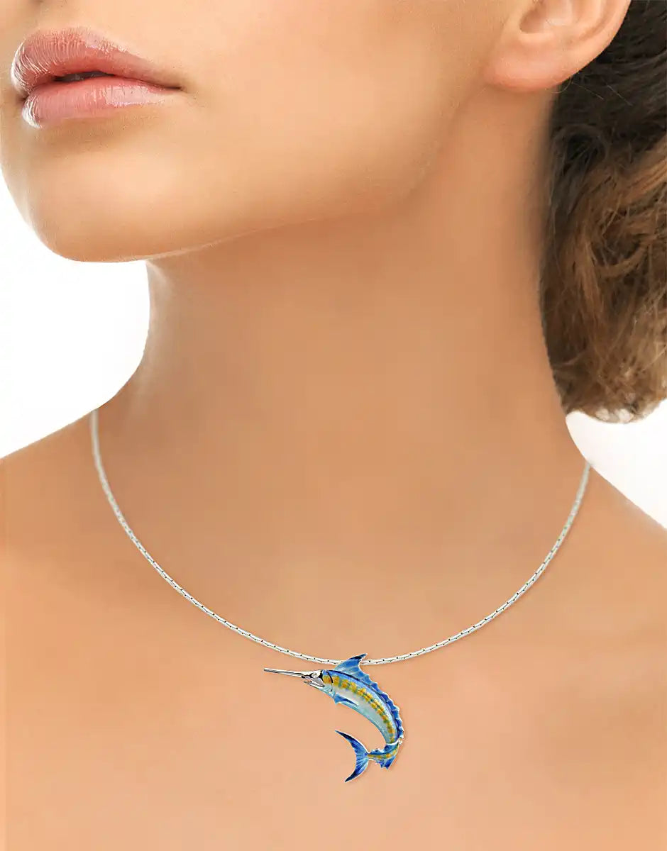 Blue Marlin Necklace