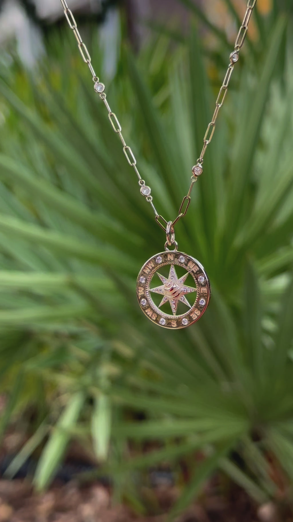 Pawleys Island Compass - Sterling Silver