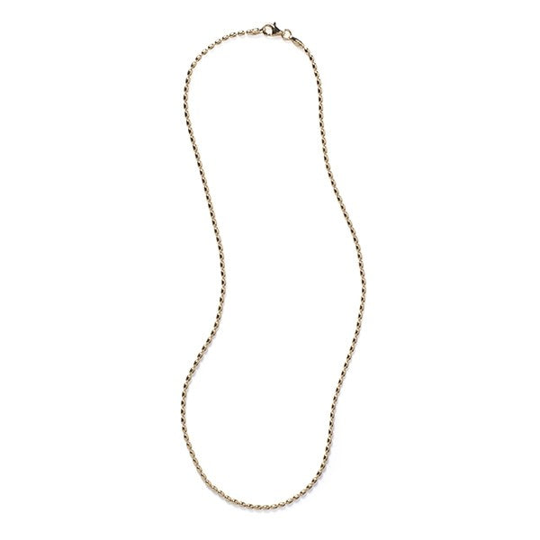 Southern Gates® 1.8 Mm Gold Plated Sterling Silver Rice Bead Chain