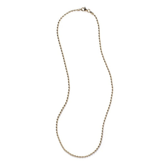 Southern Gates® 1.8 Mm Gold Plated Sterling Silver Rice Bead Chain