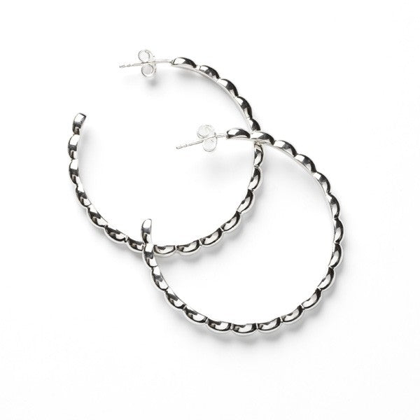 Rice Bead Hoops