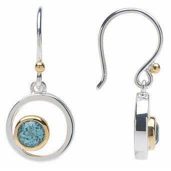 Askew Single Stone Earrings