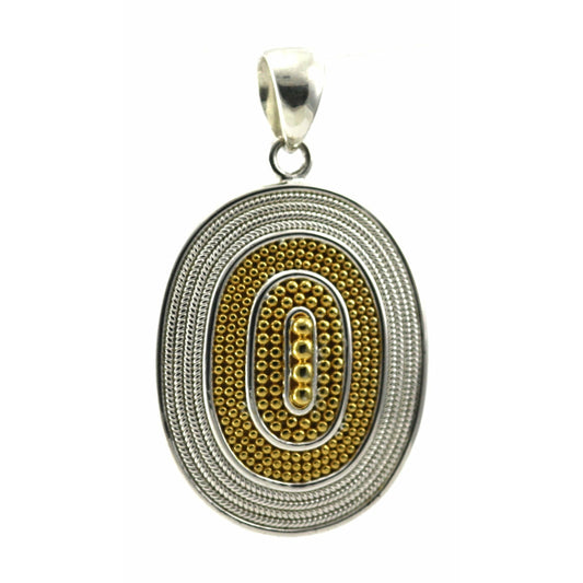 Beaded Pendant with 18k Gold Vermeil