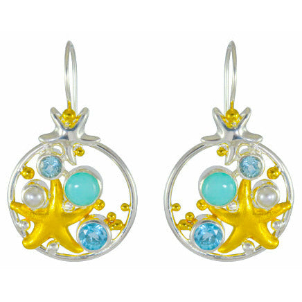 Cluster Starfish Earrings