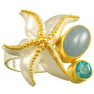 Starfish Double Stone Ring