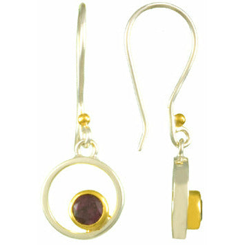Askew Single Stone Earrings