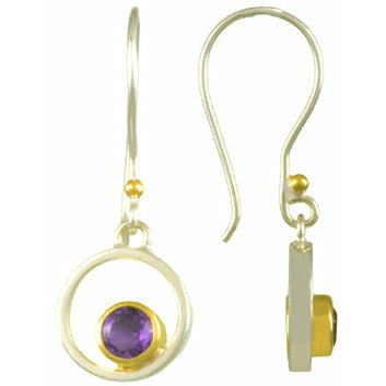 Askew Single Stone Earrings