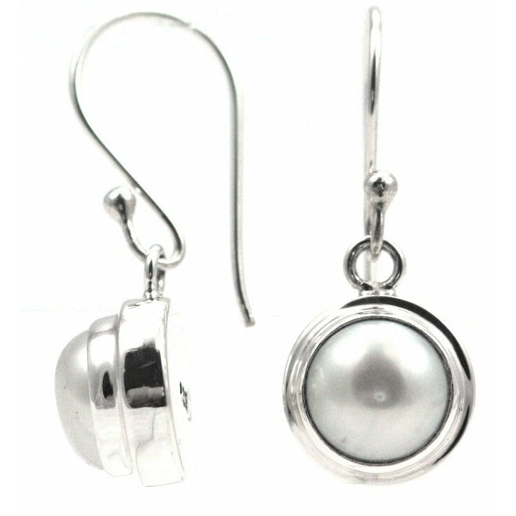 Freshwater Pearl Earrings - Sterling Silver