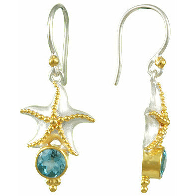 Starfish Topaz Earrings
