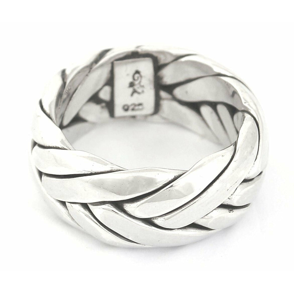 Ring with Woven Strands - Sterling Silver