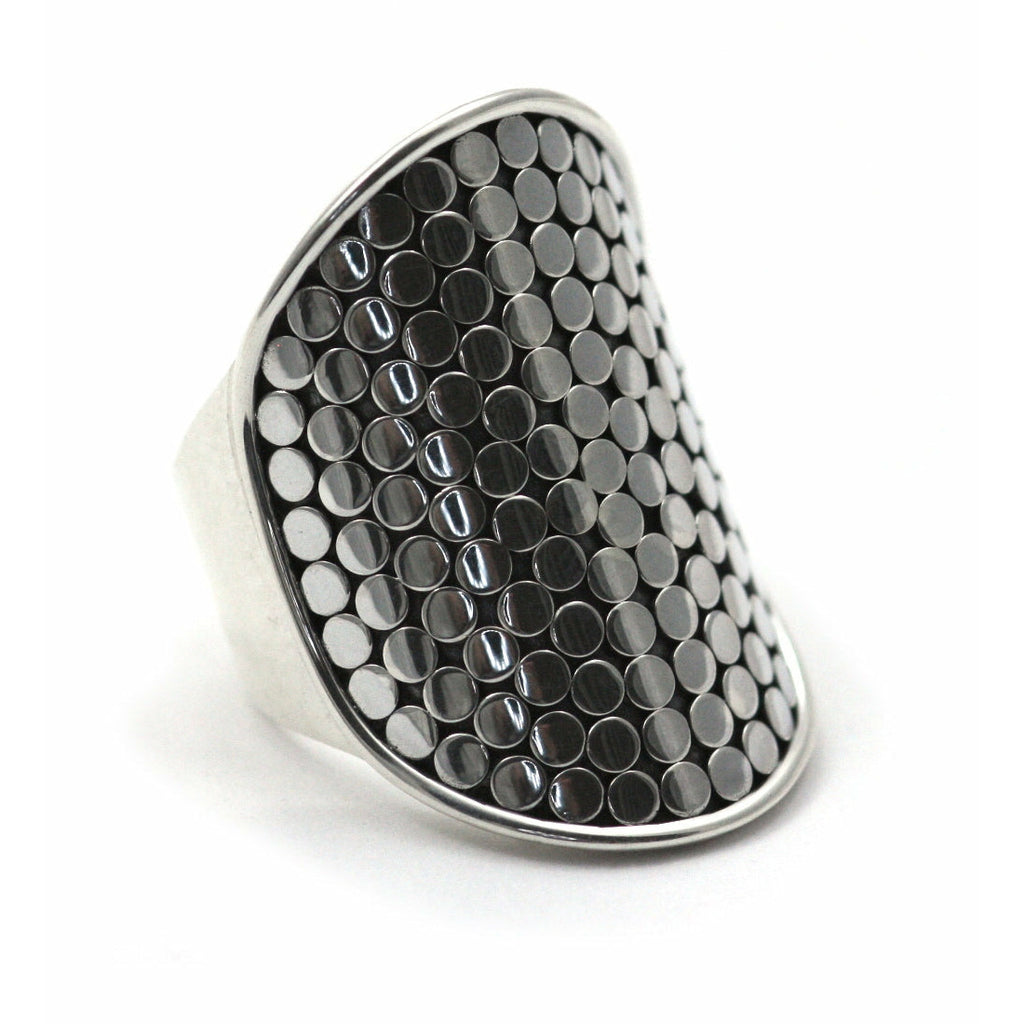 Classic Bali Dots Ring - Sterling Silver