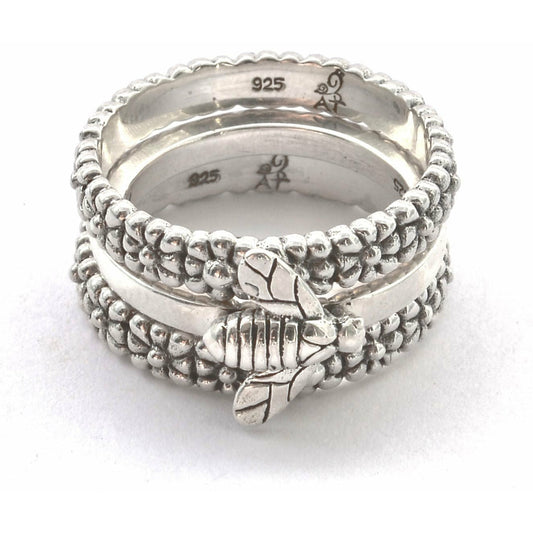 Stack Ring Set with Bee Design