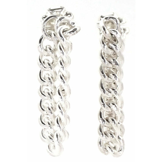 Chain Loop Post Earrings