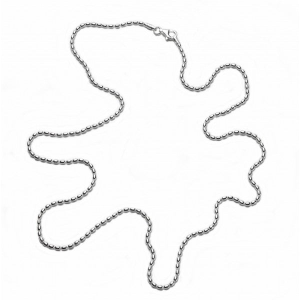 Rice Bead Chain 1.8 mm - Sterling Silver
