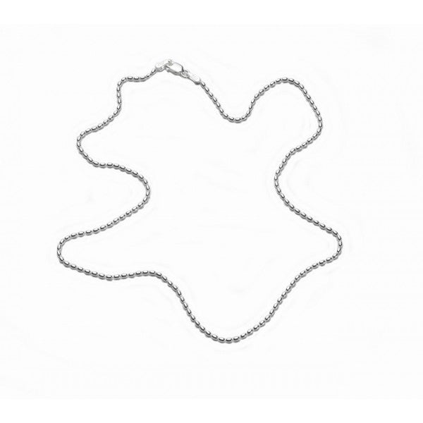 Rice Bead Chain (1.5mm) - Sterling Silver